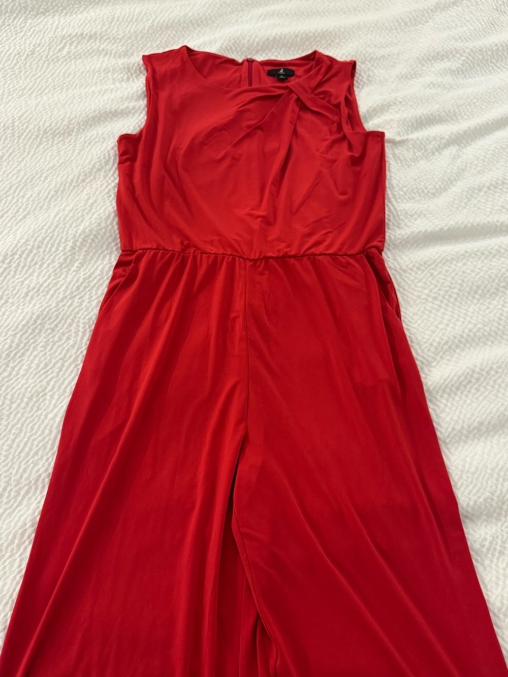 Jason Wu Women’s City Sleeveless Red Wide-Leg Jumpsuit - Picture 2 of 7